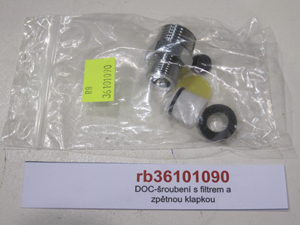 DOC-Screw with filter and check valve