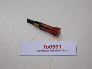 Indicator light red foinox