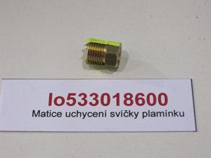 Flame candle attachment nut