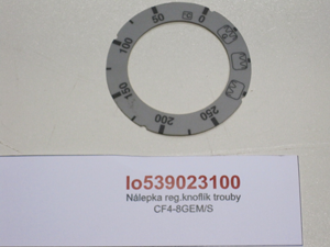 CF4-8GEM/S oven control knob sticker