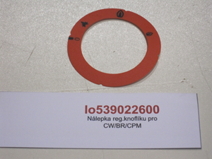 Reg Button Sticker for PC,CF700S,900,CW/BR/CPM/PI900 gas-G