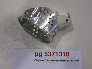 Light bulb holder pizza oval