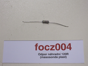 Resistor spare 120R (mass probe plastic)