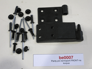 Hinges for thermoport FRONT-on body (set)