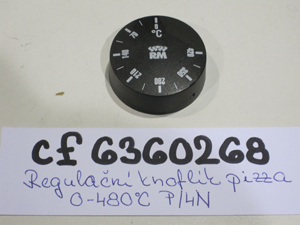 Control knob pizza 0-480°C P/4N
