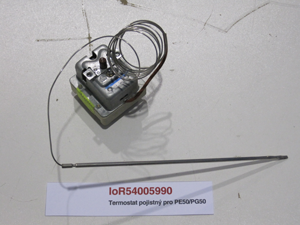 Safety thermostat for PE50/PG50