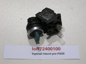 Main switch for PG50, PE50