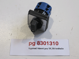 Main switch for TF, TR kneaders REDFOX