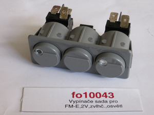Switch set for FM-E, 2V, humidification, lighting