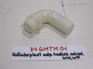 Elbow plastic waste hose ventilation WM, WP