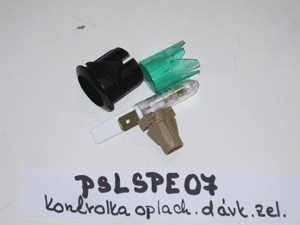 Rinse control light. dispensers green WM, WP, T-120