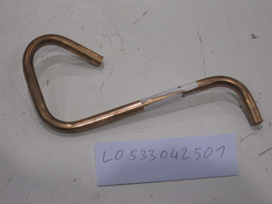 Gas supply pipe from the faucet to the CW-62G burner - left