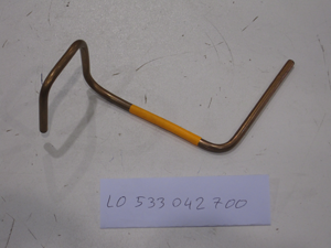 Gas supply pipe from the faucet to the CW-62G pilot burner - left