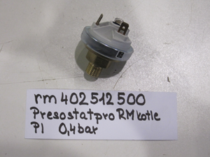 Pressure switch for RM boilers BI, PI, 0.4bar DO NOT ORDER