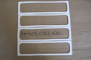 Pizza oven door glass seal E, set of 4 (for 1x door)