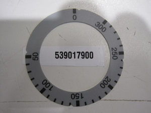 Sticker control knob CF (50-300 °C electric oven)