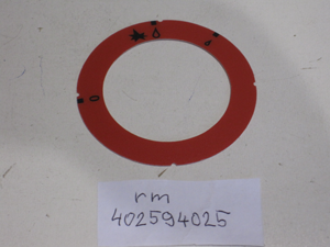 Sticker for SP-G control knob