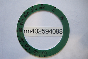 Sticker reg knob FT-G L700