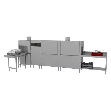 Rack conveyor dishwasher 270, cold water, left exit, corner dryer | RM - XT 270 L XTRS