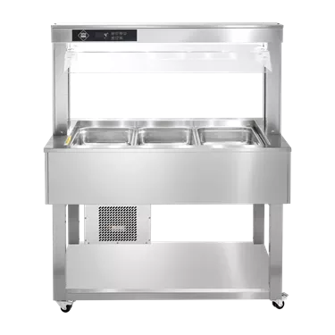 Food display island chilled GN 3-1/1 - 200 mm, Inox | RM - TR GREEN+ 3I