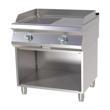 Fry-top griddle plate combined on open cabinet | RM - FTHR 780 E 