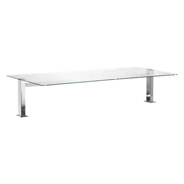 Overstructure GN 4-1/1 LED light, glass rounded | RM - SOV LED FLAT BLUE+ 4