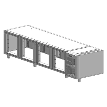 Box SM 4D freezing counter stainless steel | RM - SM 4 KOR
