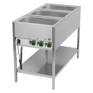 Bain marie stacionární electric GN 3-1/1 controllers on shorter side with rack  | RM - BMSK 3120