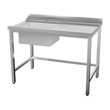 Table feeding 120x75x85 right with sink 40x50x25 | RM - CTS 120 IDR