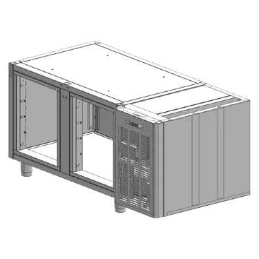 Box SM 2D freezing counter stainless steel | RM - SM 2 KOR