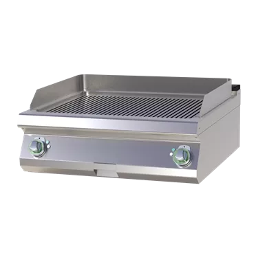 Fry-top griddle plate grooved | RM - FTR 708 E