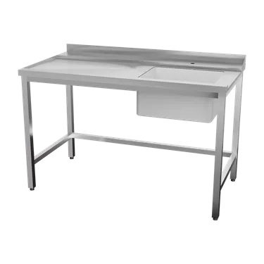 Table feeding 140x75x85 left with sink 40x50x25 | RM - CTS 140 IDL