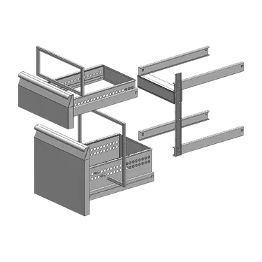 Drawers 1/3 (1pcs) + 2/3 (1pcs) on SCH | RM - ZS 23Z