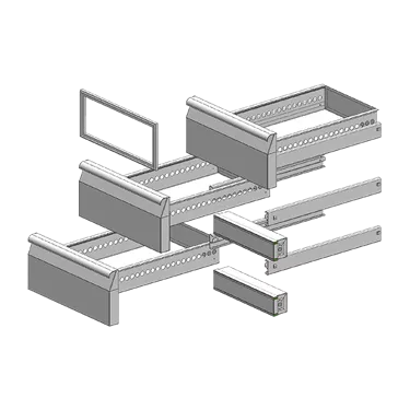 Drawers 1/3 (3pcs) for SCH 850 mm | RM - ZS 3Z