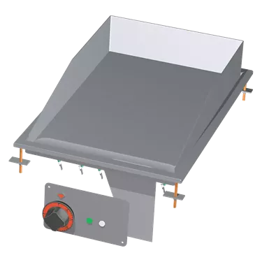 Fry-top griddle plate 36x55 drop-in electric smooth 400 V | RM - FTLD-64ET