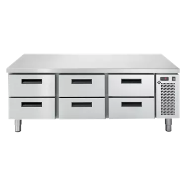 Refrigeration base electric GN 1/1 without plate 3x2 stainless steel drawers | RM - LNSR 703 2Z BD