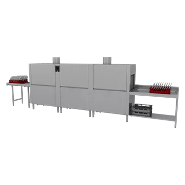Rack conveyor dishwasher 270, cold water, left exit, heat recovery system, for osmotic water | RM - XT 270 L XTRCO