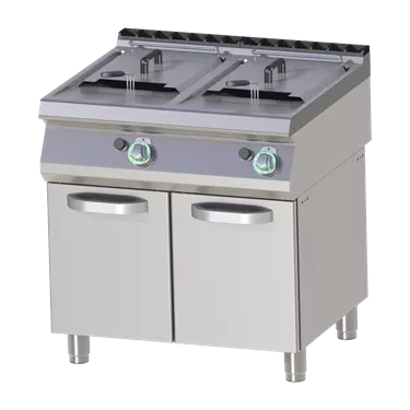 Gas fryer 2x 17l on cabinet | RM - FE 780/17 G