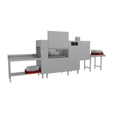 Rack conveyor dishwasher 200 racks/hour cold water, right exit, drying module | RM - A 200 ABT RX M W L Y