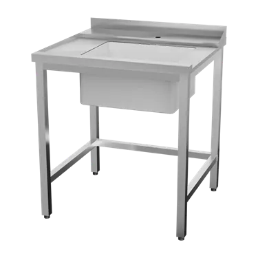Table feeding 80x75x85 left with sink 40x50x25 | RM - CTS 80 IDL