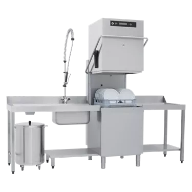 Hood type dishwasher double skin 50x60 - 400 V | RM - TT 162 ABT