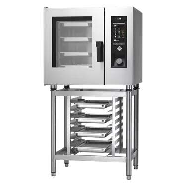 Combi convection steam oven STEAMBOX electric 6x GN 1/1 automatic cleaning boiler 400 V left door | RM - STBB 0611 EL