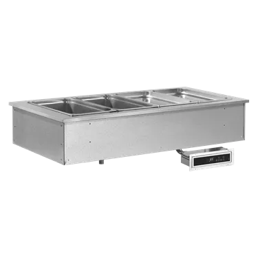 Display unit heated, bain marie tub GN 2-1/1 drop-in  | RM - SL RED+ 2