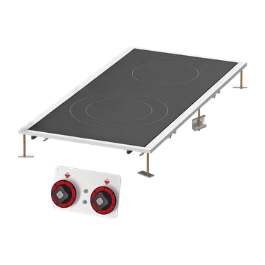 Cooking range glass ceramic  2 zones | RM - PCCD-84ET