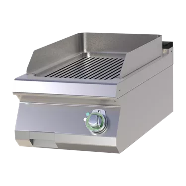 Fry-top griddle plate grooved chromed | RM - FTRC 704 E