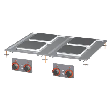 Cooking range drop-in electric 4x drop-in plate 400 V | RM - PCQD-68ET