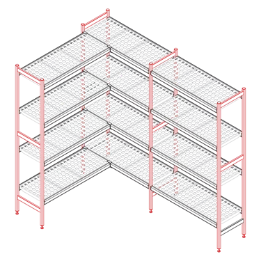 Alluminium central side 1700x577 mm | RM - Stojina 1700 mm