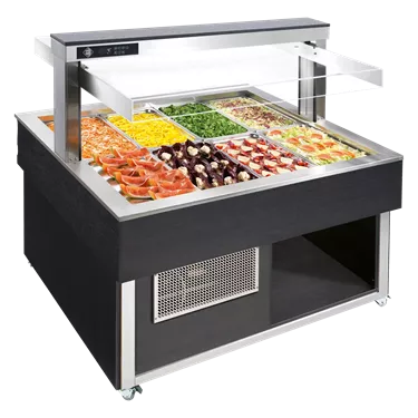 Food display island chilled,  GN 8-1/1 Hemlock | RM - TR GREEN SQ+ 8H