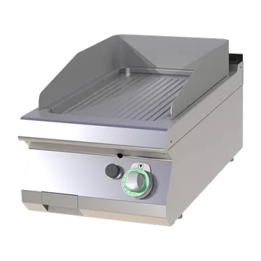 Fry-top griddle plate grooved chromed | RM - FTRC 704 G
