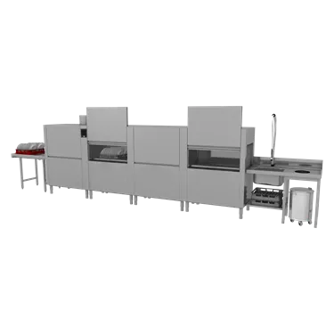 Rack conveyor dishwasher 300, cold water, left exit | RM - XT 300 L
